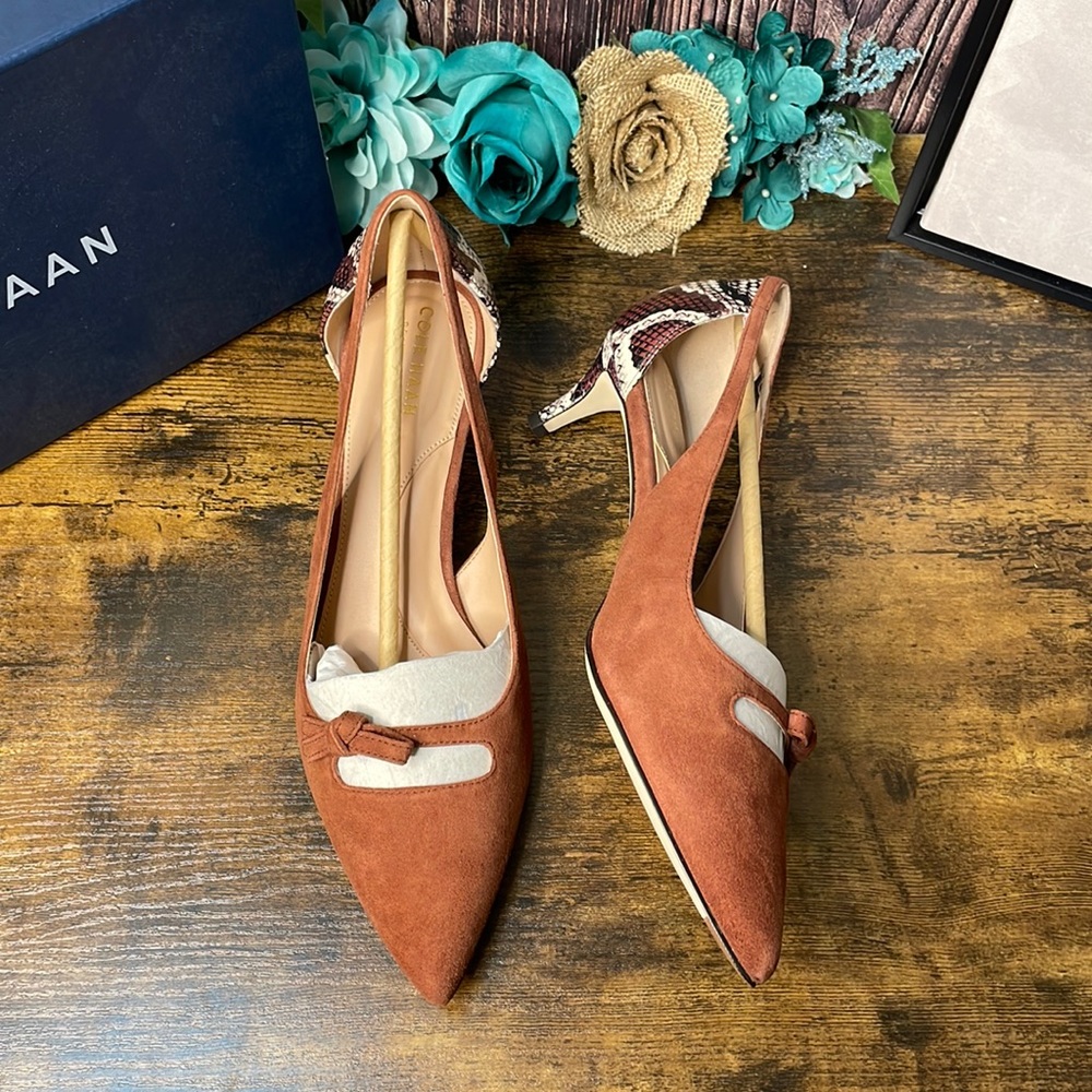 Cole Haan Scotch Suede-Snake Prints size 10 nwt and box